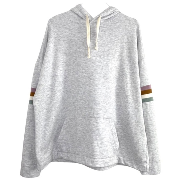 MADEWELL MWL Superbrushed Easygoing Lounge Hoodie Sweatshirt Gray Size M MC197 - Picture 3 of 7